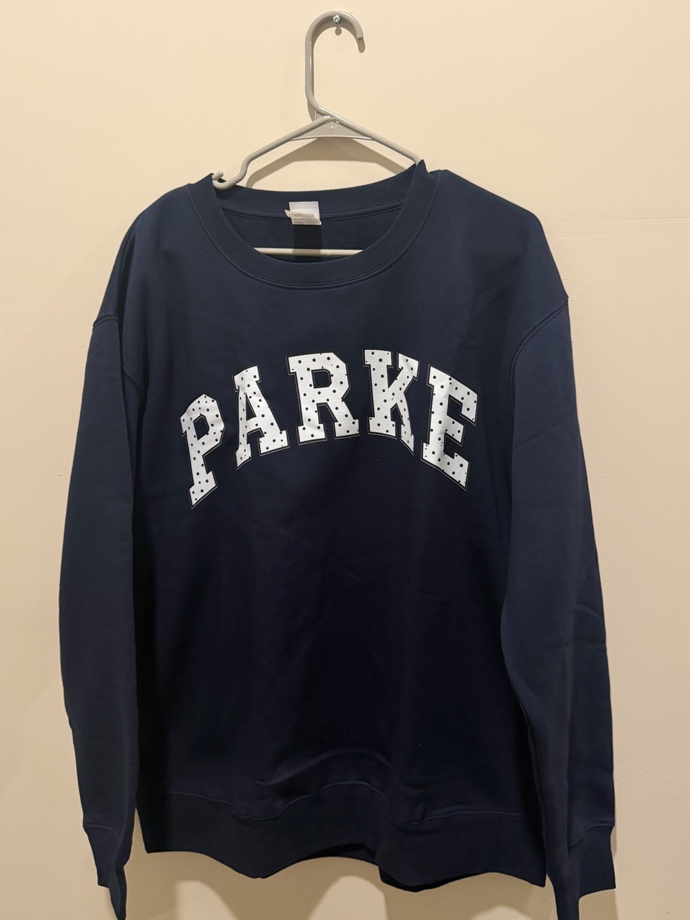 Freelective Navy PARKE Collegiate Graphic Crewneck Sweatshirt XL